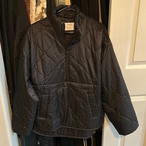 Oversized pullover puffer jacket